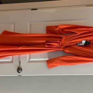 BCBG Max Azria Orange Wrap Dress. New W/ Tags!!